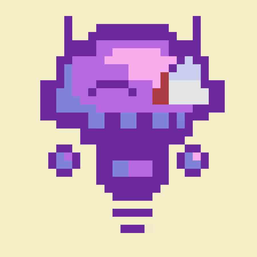 Evil pixely robot